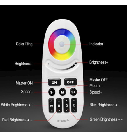 Lampada lineare Sospensione LED RGB+WITE  - MONACO DI BAVIERA SLIM NERO - 0.5m - 1m - 1.5m - 2m - IP54