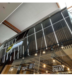 Plafoniera LED lineare - NEW YORK ARGENTO - 0.5m - 1m - 1.5m - 2m - IP54