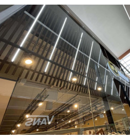 Régua linear LED - NEW YORK  PRATA - 0,5m - 1m - 1,5m - 2m - IP54