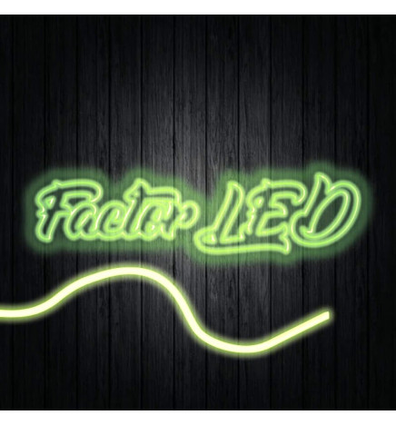 Cirkulär neon flexibel LED 220V 16mm spole 25m - 9.6W / m - Grön