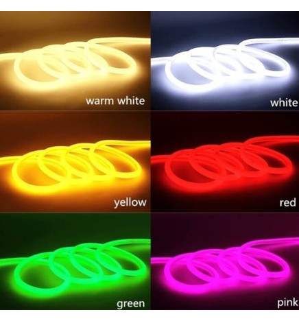 Neón LED CIRCULAR Flexivel 220V Bobina  25m 16mm  - 9,6W/m - Vermelho