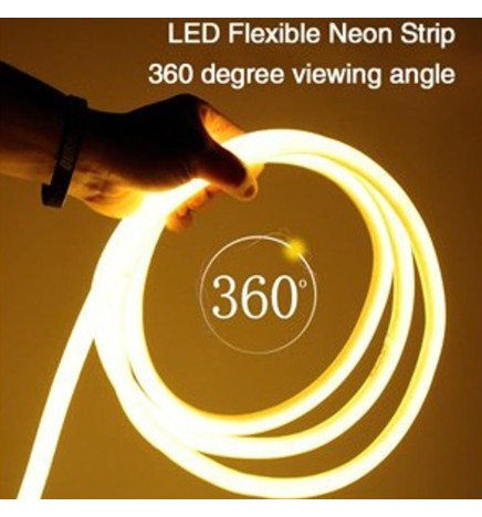 25m ROUND Neon LED Flexible 220V 16mm - 9,6W/m - Red