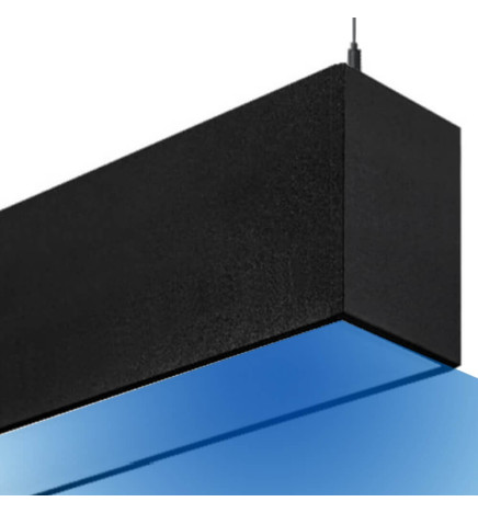 Lampada lineare Sospensione LED RGB - MONACO DI BAVIERA SLIM NERO - 0.5m - 1m - 1.5m - 2m - IP54