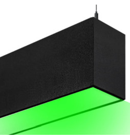 Lampada lineare Sospensione LED RGB - MONACO DI BAVIERA SLIM NERO - 0.5m - 1m - 1.5m - 2m - IP54