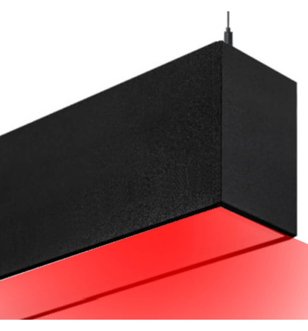 Lampada lineare Sospensione LED RGB - MONACO DI BAVIERA SLIM NERO - 0.5m - 1m - 1.5m - 2m - IP54