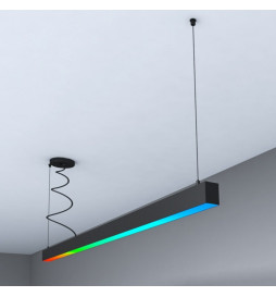 Linear Lamp Pendant LED RGB - MUNICH SLIM BLACK - 0.5m - 1m - 1.5m - 2m - IP54