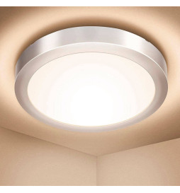 Plafond LED circular superfície Acero Inox 15W - CCT