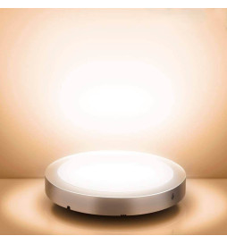 Plafond LED circular superfície Acero Inox 15W - CCT