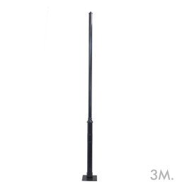 Søjle REKA - Sort - 3 meter - 4 meter