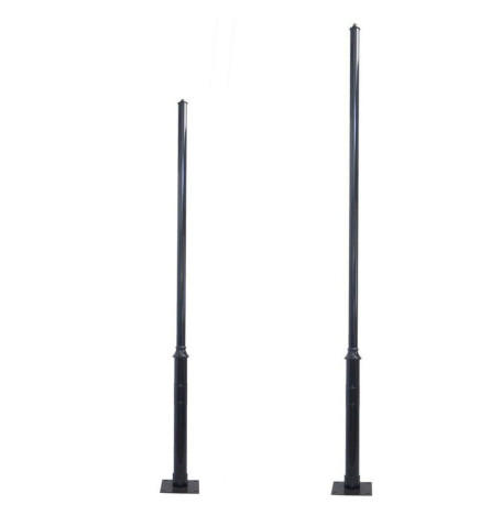 Søjle REKA - Sort - 3 meter - 4 meter