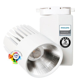 LED Tracklight 40W UPPSALA White BRIDGELUX Chip  single-phase rails - CRI +90