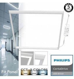 FIT Panel LED - 60x60 44W  - Philips Certa - White Lighting Frame - CCT