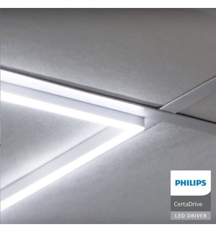 FIT LED-Panel 60x60 44W - Philips Certa - Hvit Lysramme - CCT