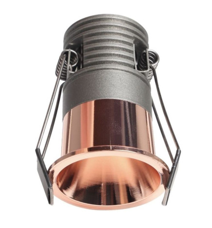5W LED Downlight  Pearl Chrome Bridgelux Chip - 40° - UGR11- CCT
