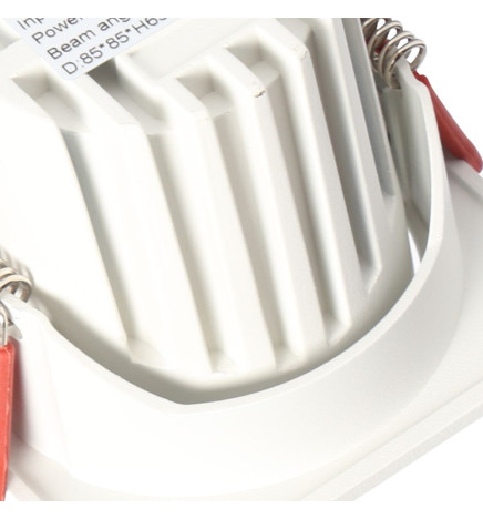 12W LED Downlight Square White - Bridgelux Chip - UGR11- CCT- CRI+92