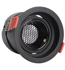 LED Downlight 12W Sort - Bridgelux Chip - UGR11 - CCT- CRI+92