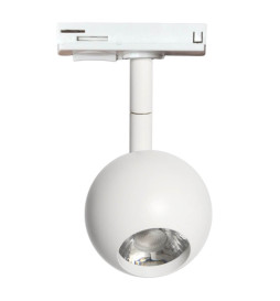 LED Tracklight 10W FENIX - White - Single-phase rails - CRI+93