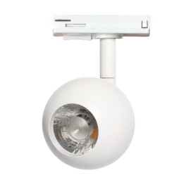 LED Tracklight 10W FENIX - White - Single-phase rails - CRI+93