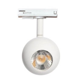 LED Tracklight 10W FENIX - White - Single-phase rails - CRI+93