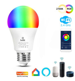 Bombilla LED 10W SMART Wifi  RGB+CCT  - A60 Regulable - E27