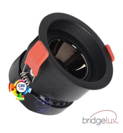 LED Downlight 12W Sort - Bridgelux Chip - UGR11 - CCT- CRI+92