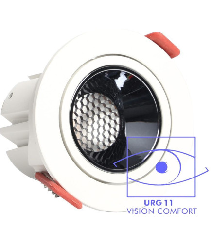 12W LED Downlight White - Bridgelux Chip - UGR11- CCT