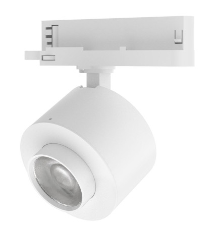 LED TrackLight 28W LEIPZIG - 3 Phase rails - VOSSLOH - Adjustable Optics 36º-60º