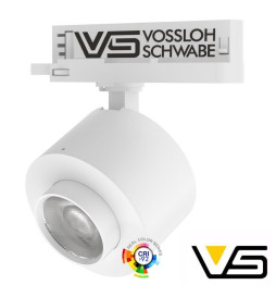 LED TrackLight 28W LEIPZIG - 3 Phase rails - VOSSLOH - Adjustable Optics 36º-60º