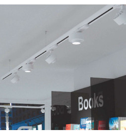 LED TrackLight 28W LEIPZIG - 3 Phase rails - VOSSLOH - Adjustable Optics 36º-60º