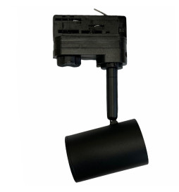 Foco de Calha Preto para Lâmpada GU10