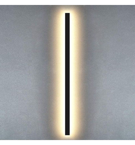 LED-Væglampe  -Lineær - WASHINGTON SORT - 0,5 m - 1 m - 1,5 m - 2 m - IP54