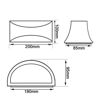 Applique LED esterno IP54 - E27