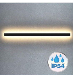LED-Væglampe  -Lineær - WASHINGTON SORT - 0,5 m - 1 m - 1,5 m - 2 m - IP54