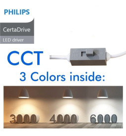 Encastrável 40W Circular - Philips CertaDrive - CCT - UGR13 - IP65