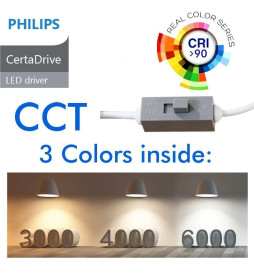 Encastrável 44W Circular - Philips CertaDrive- CCT - UGR17