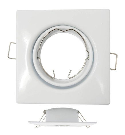 Firkantet justerbar ring for dikroisk LED GU10 MR16