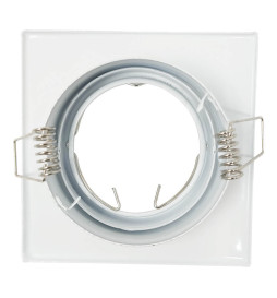 Firkantet justerbar ring for dikroisk LED GU10 MR16