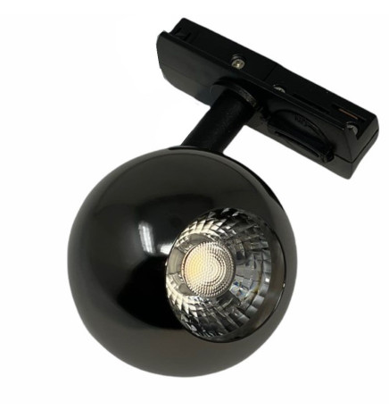 LED Tracklight 10W FENIX - Black - Single-phase rails - CRI+93