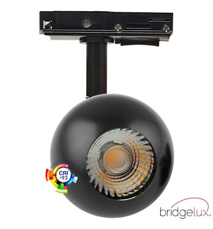 LED Tracklight 10W FENIX - Black - Single-phase rails - CRI+93