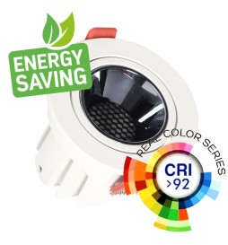 12W LED Downlight White - Bridgelux Chip - UGR11- CCT