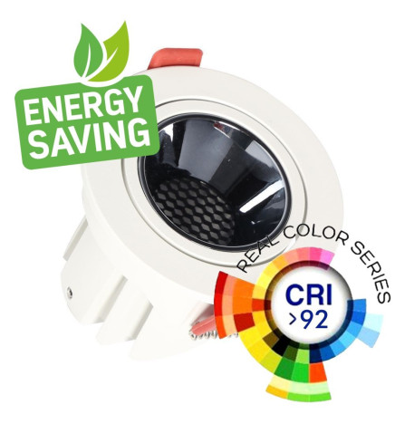 12W LED Downlight White - Bridgelux Chip - UGR11- CCT