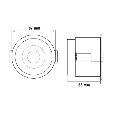 LED Downlight 12W Sort - Bridgelux Chip - UGR11 - CCT- CRI+92