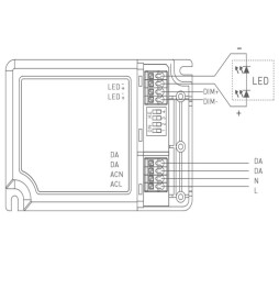 Driver DALI 42W 1100mA IP20
