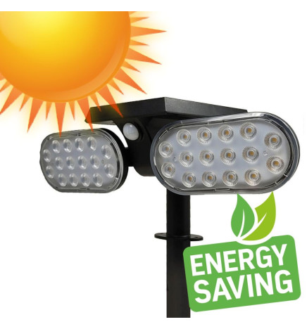 Solar trädgårdslampa 4500K med rörelsesensor