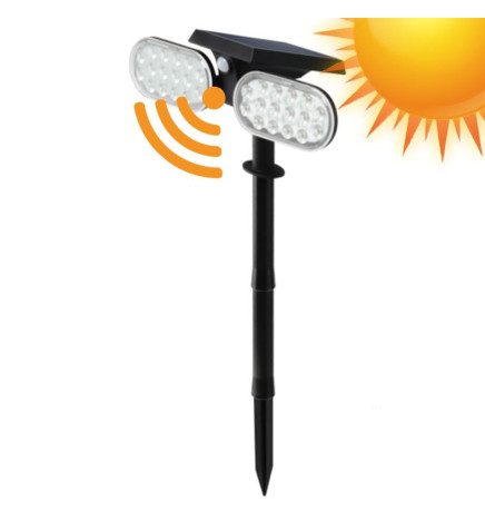 Solar garden light 4500K with motion sensor