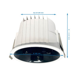 Encastrável 40W Circular - Philips CertaDrive - CCT - UGR13 - IP65