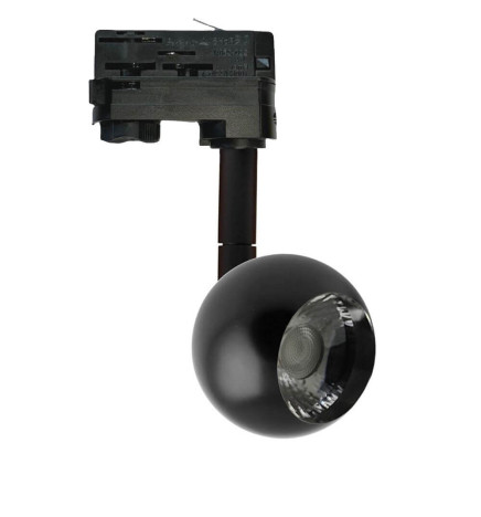 LED Tracklight 10W FENIX - BLACK - 3-PHASE rails - CRI+93