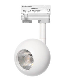 LED Tracklight 10W FENIX - White - 3-PHASE rails - CRI+93