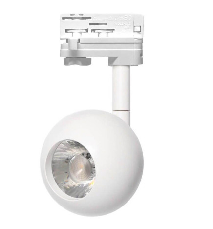 Spot LED 10W FENIX - Blanc - Rail Triphasé - CRI+93