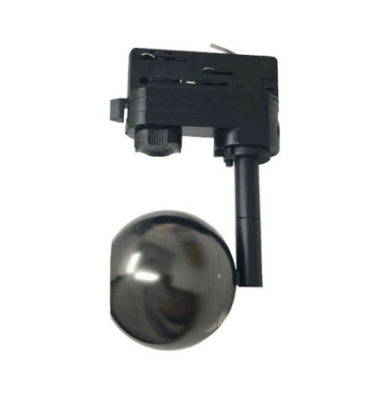 LED-spotlight 10W FENIX - svart krom -  3-fas skena - CRI+93